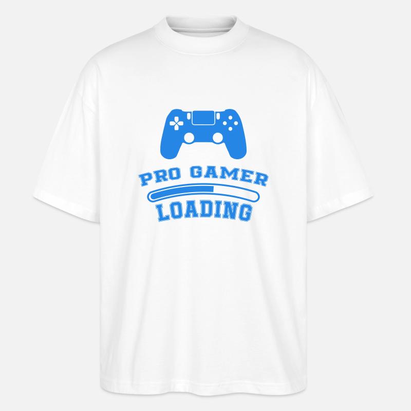 Pro Gamer Loading - Stanley/Stella Oversized Unisex Bio T-Shirt Blaster 2.0 - Weiß