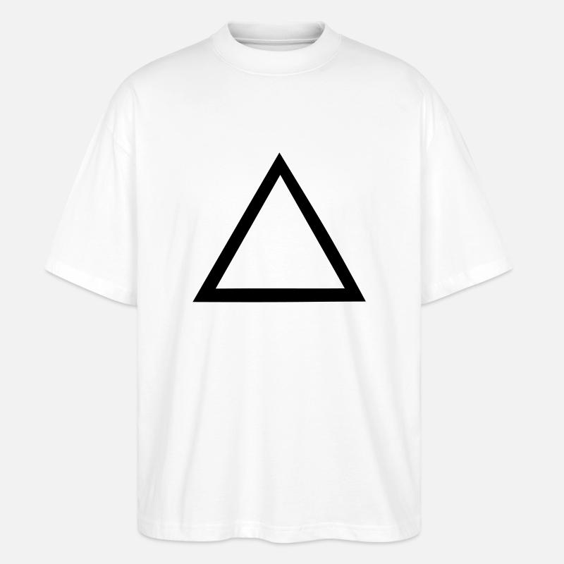 Dreieck - Stanley/Stella Oversized Unisex Bio T-Shirt Blaster 2.0 - Weiß