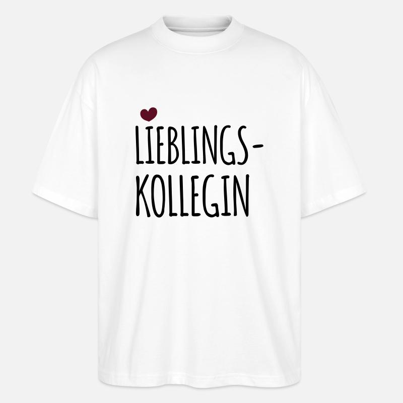 Lieblingskollegin (dh) - Stanley/Stella Oversized Unisex Bio T-Shirt Blaster 2.0 - Weiß