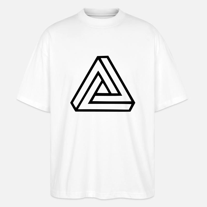 Triangle Illusion - T-shirt bio Blaster 2.0 coupe oversize Stanley/Stella Unisexe - blanc