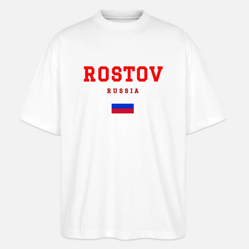 Rostov Russland - Stanley/Stella Oversized Unisex Bio T-Shirt Blaster 2.0 - Weiß