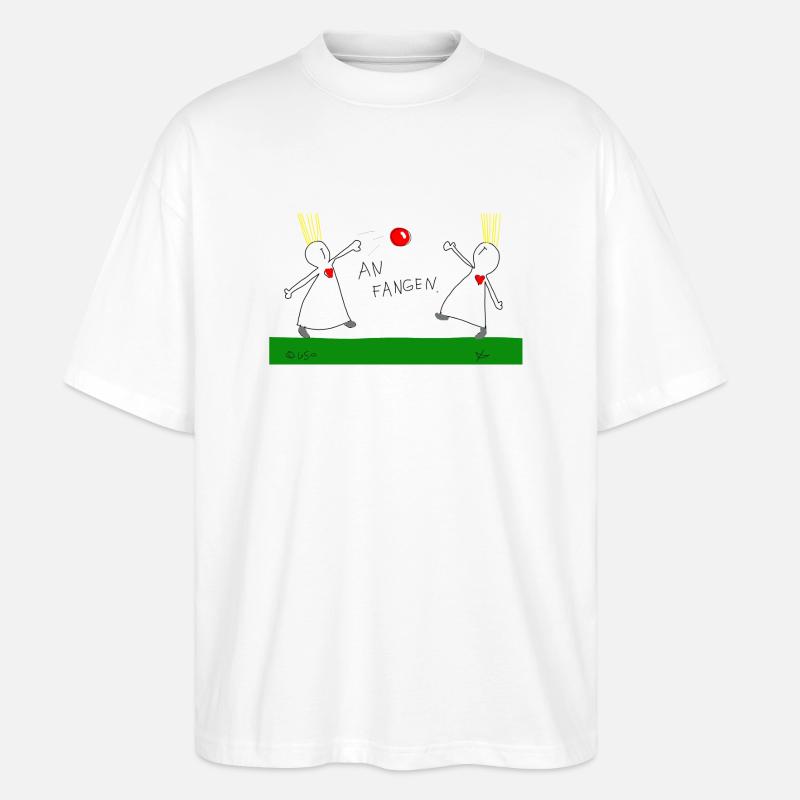 Anfangen! - Stanley/Stella Oversized Unisex Bio T-Shirt Blaster 2.0 - Weiß