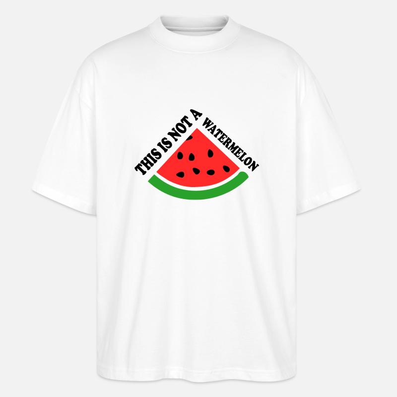 THIS IS NOT A WATERMELON - Stanley/Stella Oversized Unisex Bio T-Shirt Blaster 2.0 - Weiß
