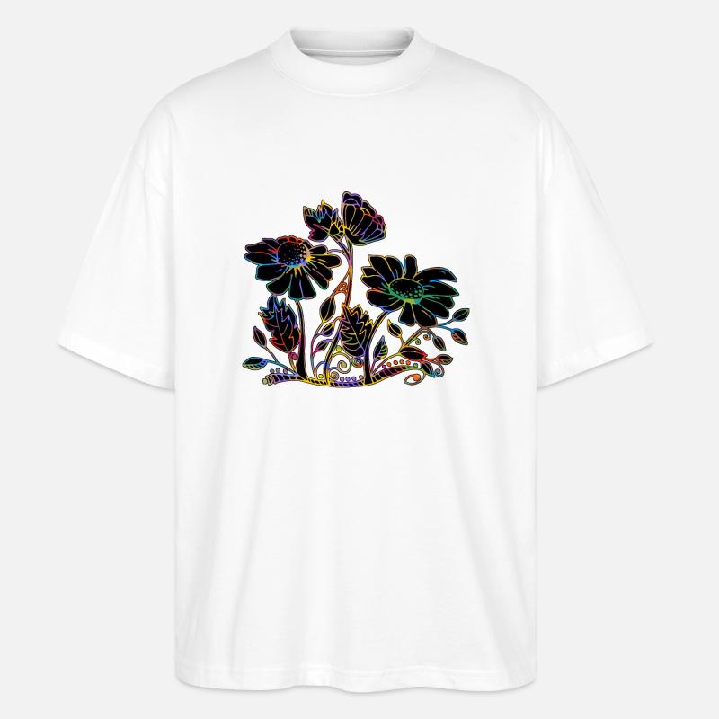 Fleur - T-shirt bio Blaster 2.0 coupe oversize Stanley/Stella Unisexe - blanc