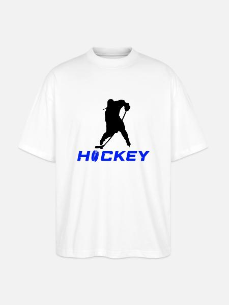 eishockey spieler - Stanley/Stella Oversized Unisex Bio T-Shirt Blaster 2.0 - Weiß