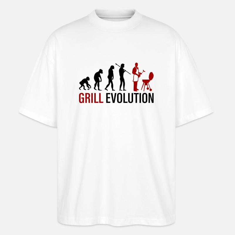 Grill Evolution - Stanley/Stella Oversized Unisex Organic T-shirt Blaster 2.0 - white