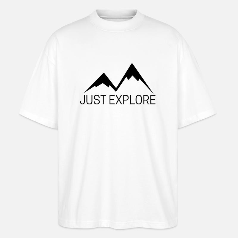 JUST EXPLORE - T-shirt bio Blaster 2.0 coupe oversize Stanley/Stella Unisexe - blanc