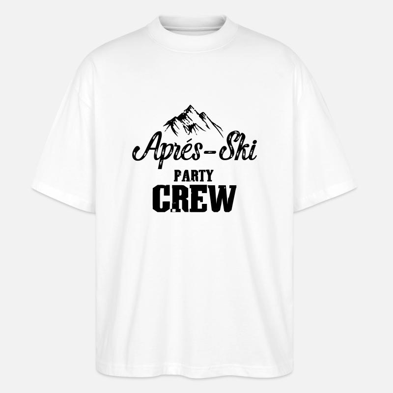 Apres Ski Party Crew - Stanley/Stella Oversized Unisex Bio T-Shirt Blaster 2.0 - Weiß