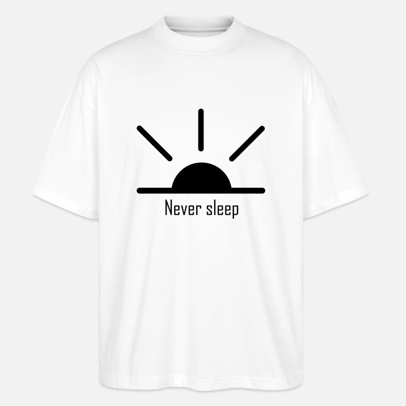 ne jamais dormir - T-shirt bio Blaster 2.0 coupe oversize Stanley/Stella Unisexe - blanc