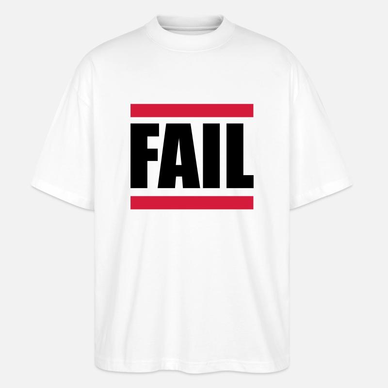 Fail - Stanley/Stella Oversized Unisex Organic T-shirt Blaster 2.0 - white