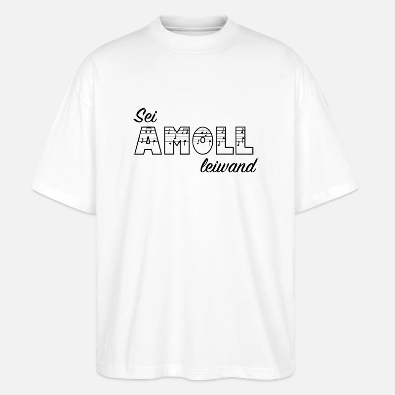 Sei AMOLL leiwand - Stanley/Stella Oversized Unisex Bio T-Shirt Blaster 2.0 - Weiß