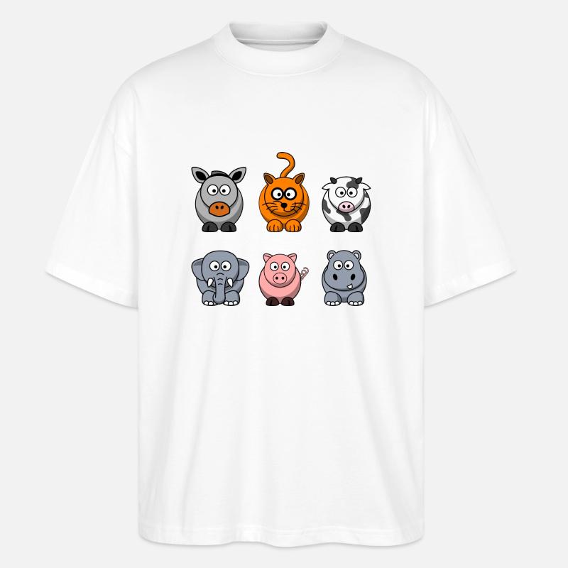 Bauernhof - Stanley/Stella Oversized Unisex Bio T-Shirt Blaster 2.0 - Weiß