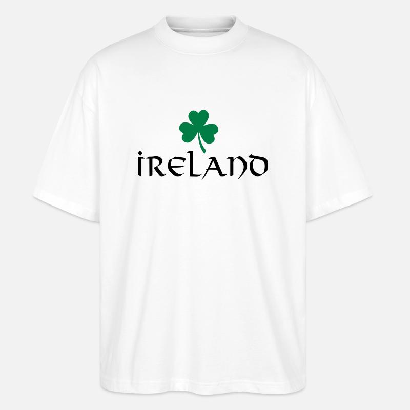 Ireland - St. Patrick's Day - Stanley/Stella Oversized Unisex Bio T-Shirt Blaster 2.0 - Weiß