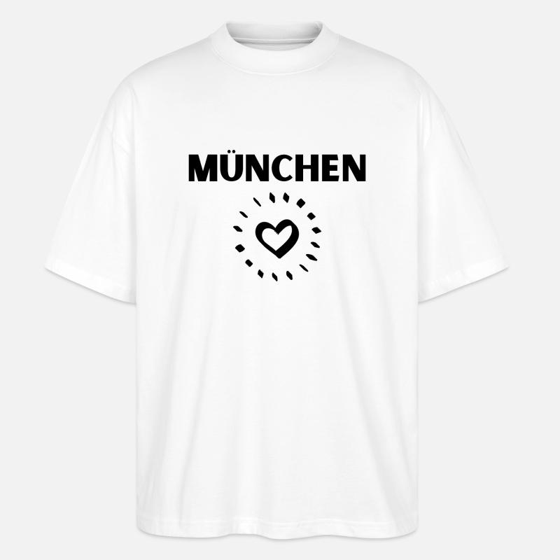 München - Stanley/Stella Oversized Unisex Bio T-Shirt Blaster 2.0 - Weiß