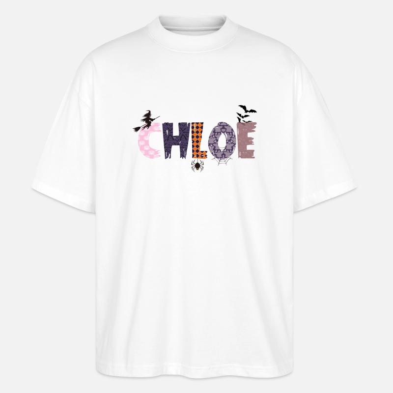 Name Chloé HALLOWEEN - Stanley/Stella Oversized Unisex Bio T-Shirt Blaster 2.0 - Weiß