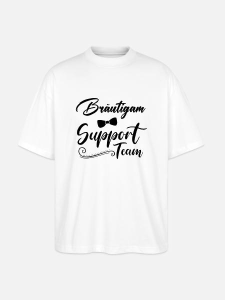 bräutigam support team - Stanley/Stella Oversized Unisex Bio T-Shirt Blaster 2.0 - Weiß