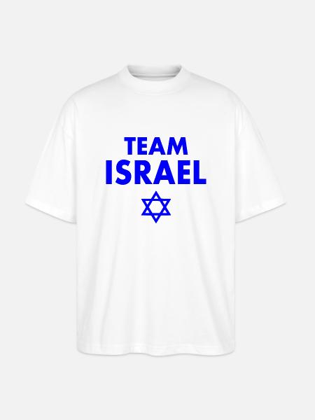 Team israel - Stanley/Stella Oversized Unisex Organic T-shirt Blaster 2.0 - white