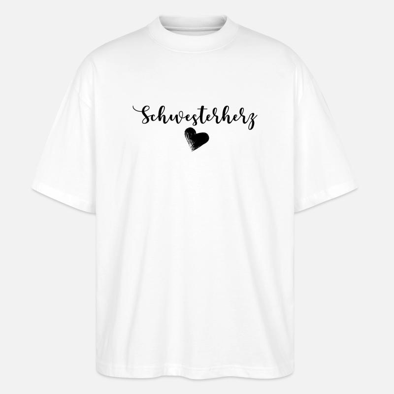 Schwesterherz - Stanley/Stella Oversized Unisex Bio T-Shirt Blaster 2.0 - Weiß