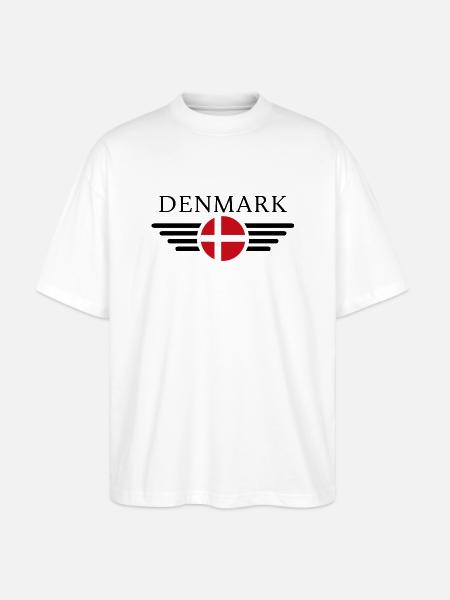 Denmark Hygge T-Shirt - Stanley/Stella Oversized Unisex Organic T-shirt Blaster 2.0 - white