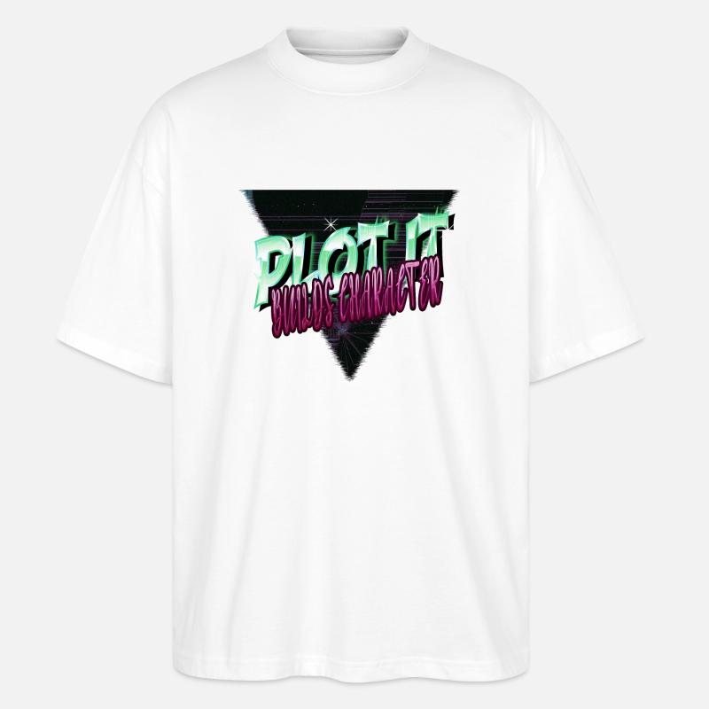 funny present storytelling techniques - Stanley/Stella Oversized Unisex Bio T-Shirt Blaster 2.0 - Weiß