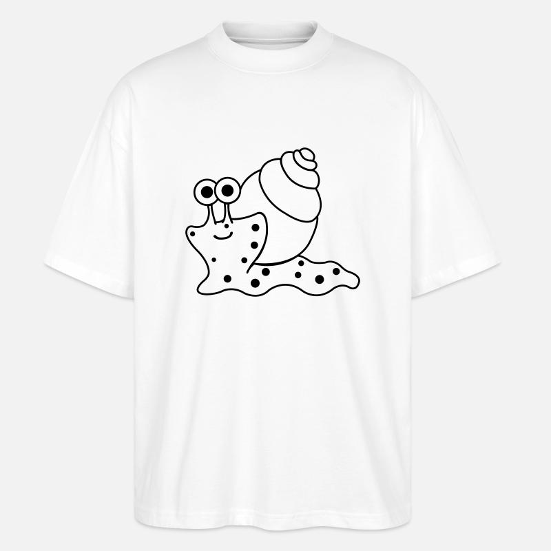 schnecke funny - Stanley/Stella Oversized Unisex Bio T-Shirt Blaster 2.0 - Weiß