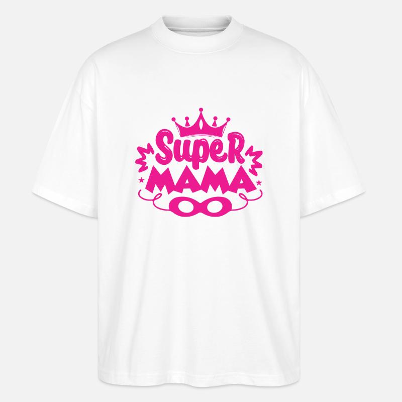 Super maman - T-shirt bio Blaster 2.0 coupe oversize Stanley/Stella Unisexe - blanc