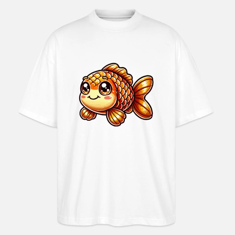 goldfisch comic - Stanley/Stella Oversized Unisex Bio T-Shirt Blaster 2.0 - Weiß