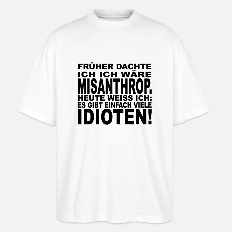 Misanthrop - Stanley/Stella Oversized Unisex Bio T-Shirt Blaster 2.0 - Weiß
