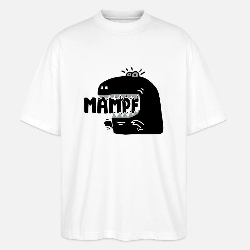 Super hungriger Mampf-T-Rex! - Stanley/Stella Oversized Unisex Bio T-Shirt Blaster 2.0 - Weiß