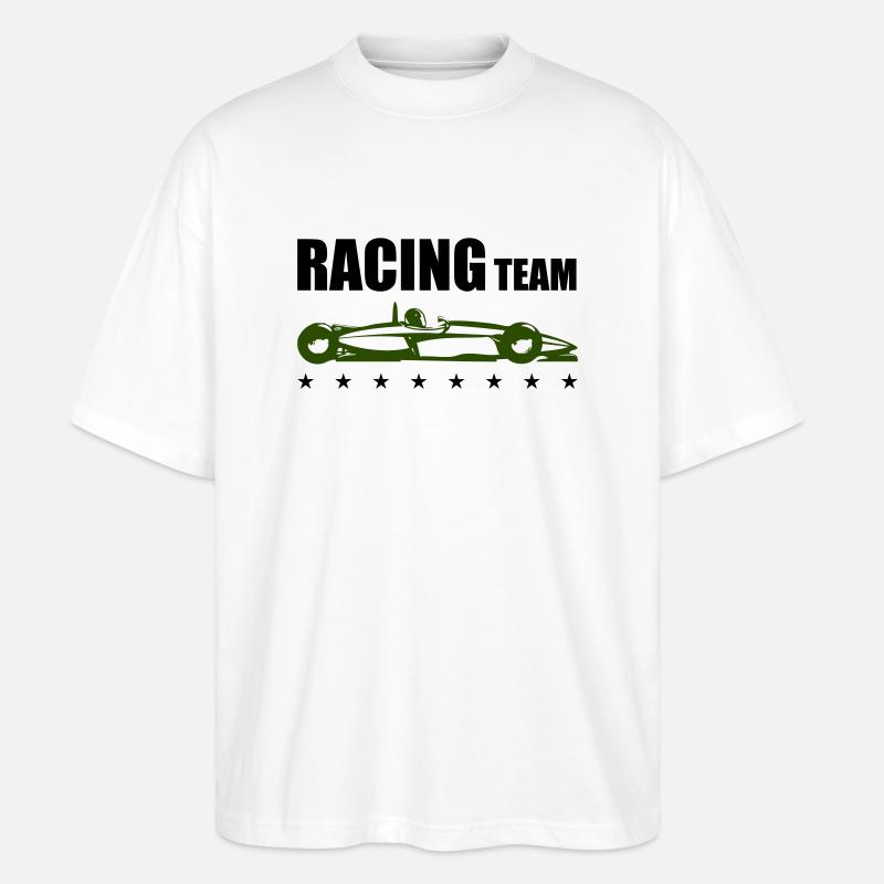 Équipe de course - T-shirt bio Blaster 2.0 coupe oversize Stanley/Stella Unisexe - blanc