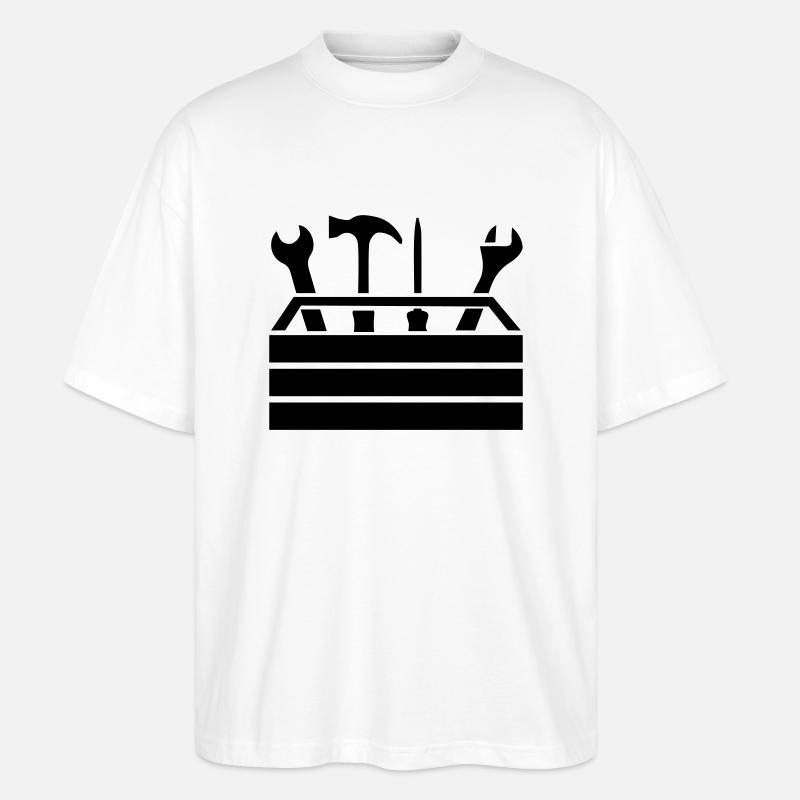 Tools Workshop Toolbox 1 - Stanley/Stella Oversized Unisex Organic T-shirt Blaster 2.0 - white