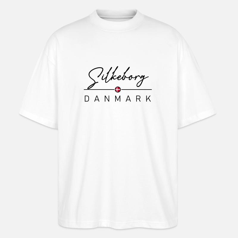 Dänemark - Silkeborg - Danemark - Danemark - T-shirt bio Blaster 2.0 coupe oversize Stanley/Stella Unisexe - blanc