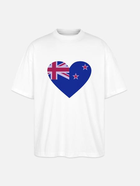 Neuseeland - Stanley/Stella Oversized Unisex Bio T-Shirt Blaster 2.0 - Weiß