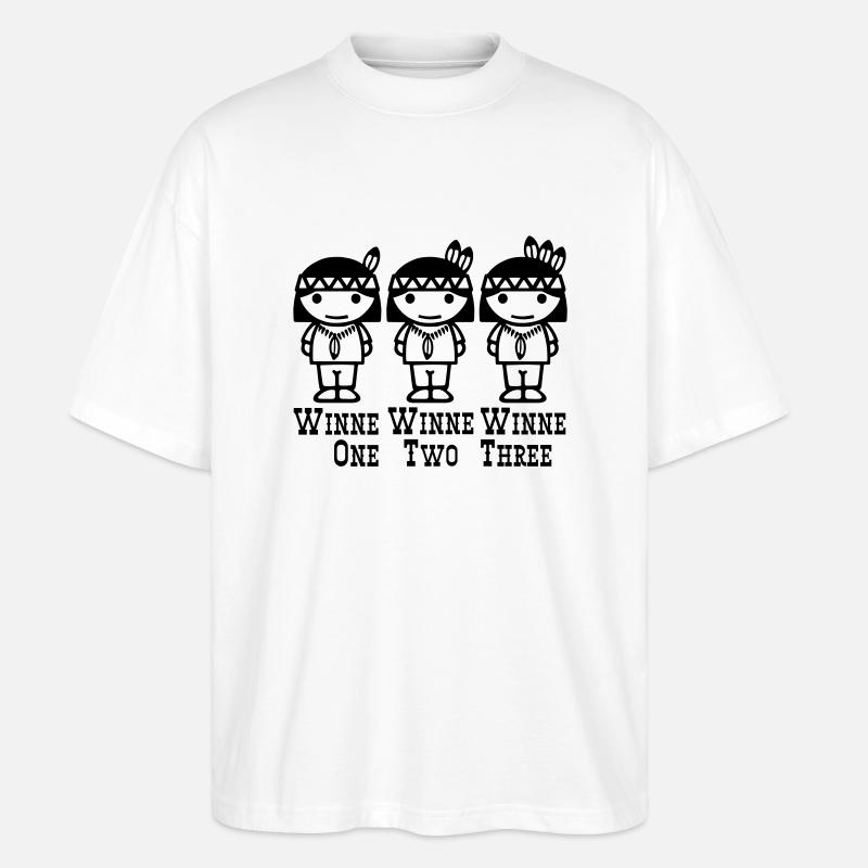 Winne One-Two-Three - Stanley/Stella Oversized Unisex Bio T-Shirt Blaster 2.0 - Weiß