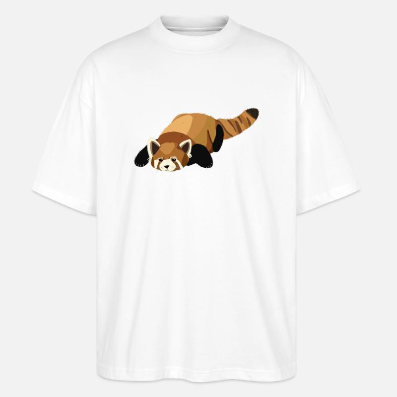 Kleiner Panda - Stanley/Stella Oversized Unisex Bio T-Shirt Blaster 2.0 - Weiß