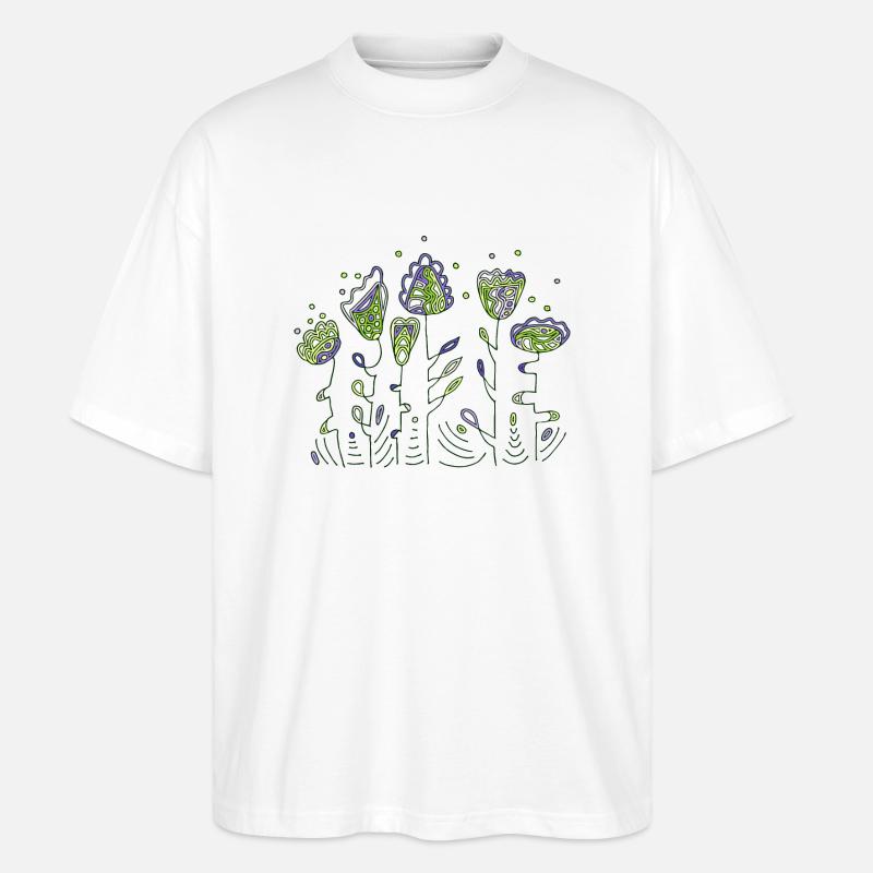 Fleur - T-shirt bio Blaster 2.0 coupe oversize Stanley/Stella Unisexe - blanc