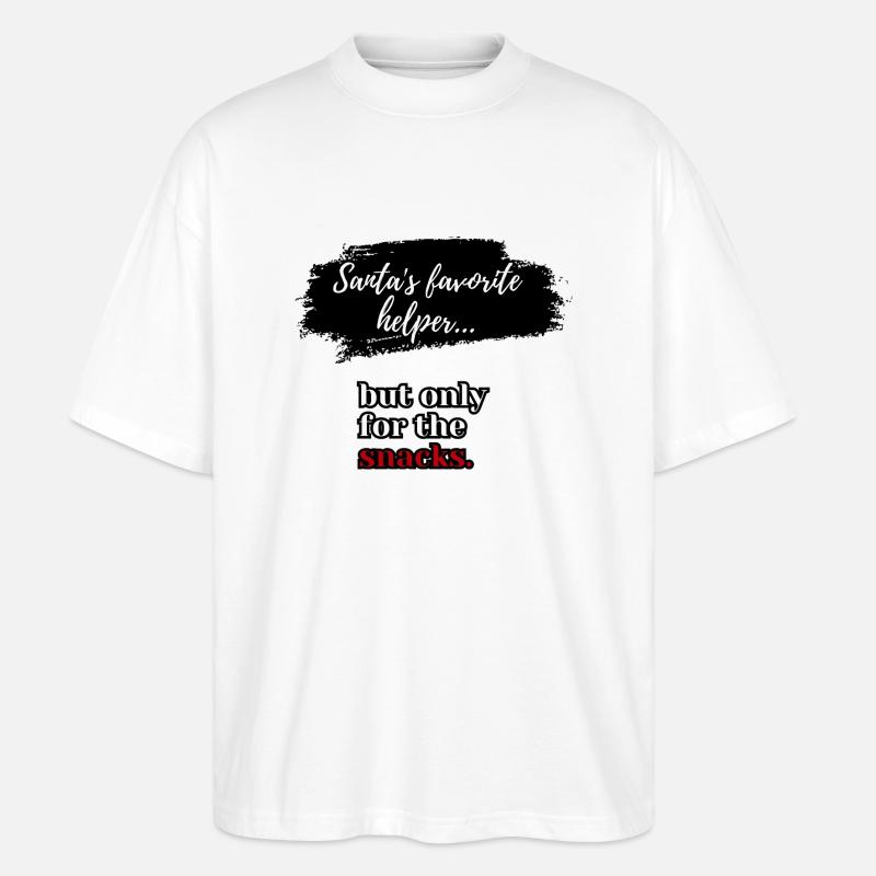 L’assistant préféré du Père Noël... - T-shirt bio Blaster 2.0 coupe oversize Stanley/Stella Unisexe - blanc