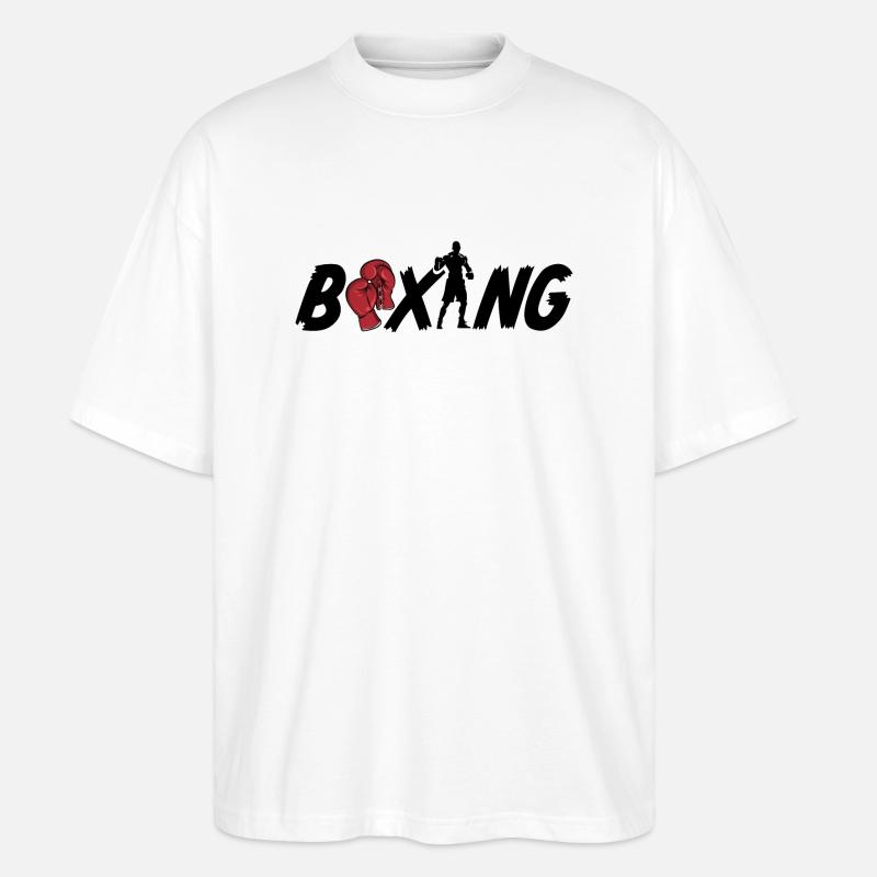 Boxing Boxer - Stanley/Stella Oversized Unisex Bio T-Shirt Blaster 2.0 - Weiß