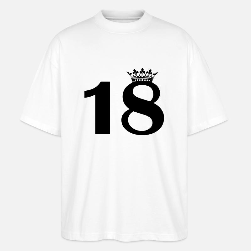 18 krone - Stanley/Stella Oversized Unisex Bio T-Shirt Blaster 2.0 - Weiß