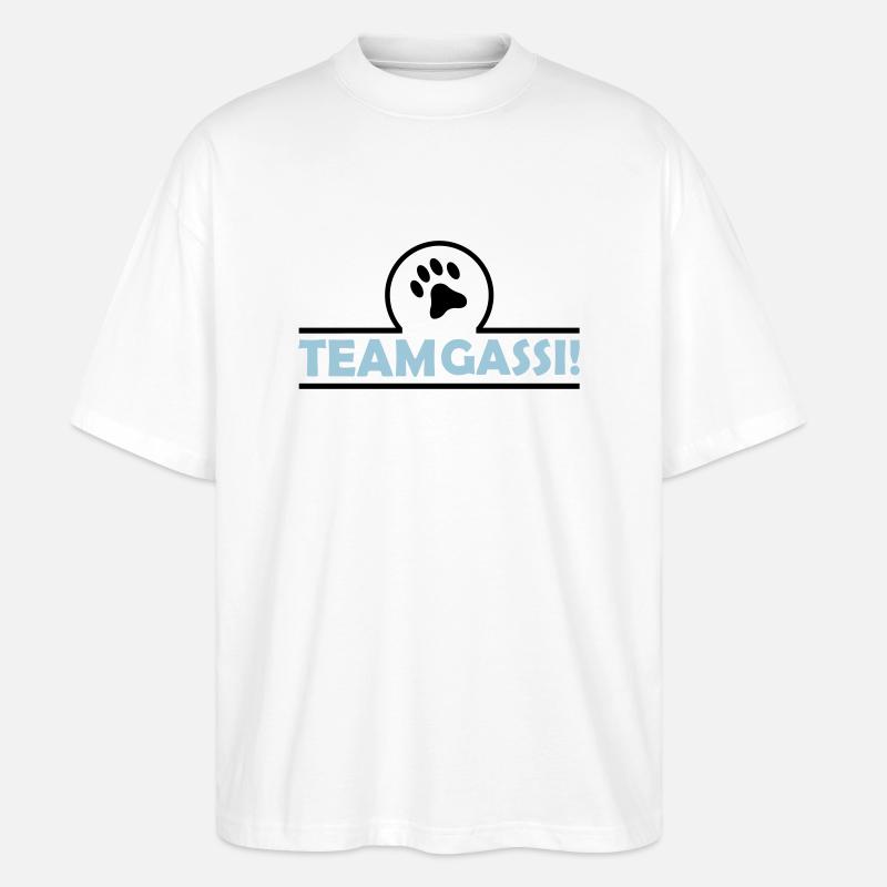 team_gassi_002 - Stanley/Stella Oversized Unisex Bio T-Shirt Blaster 2.0 - Weiß
