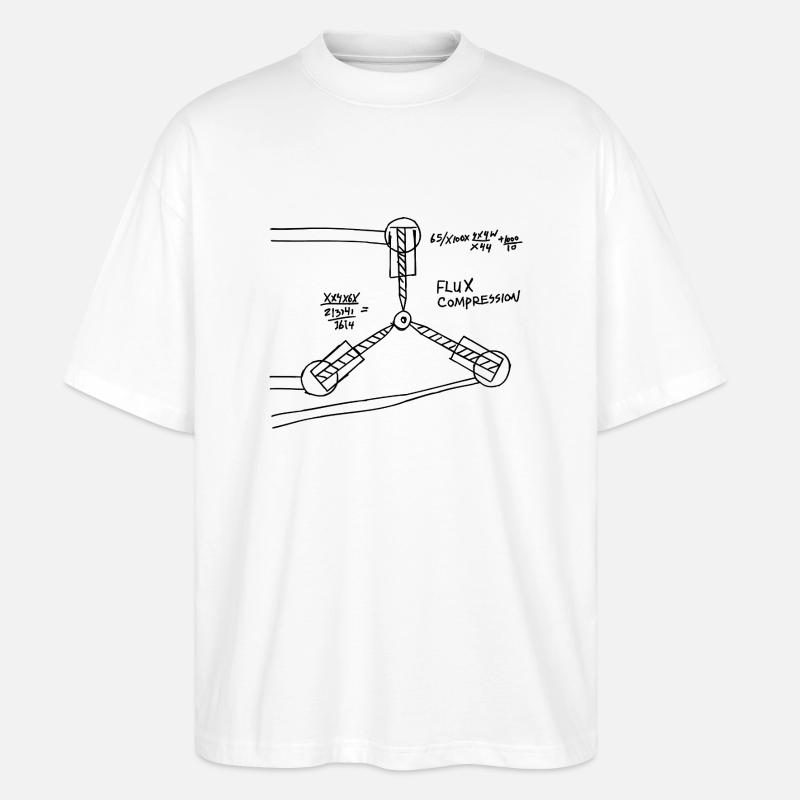 Flux Compression - Stanley/Stella Oversized Unisex Organic T-shirt Blaster 2.0 - white