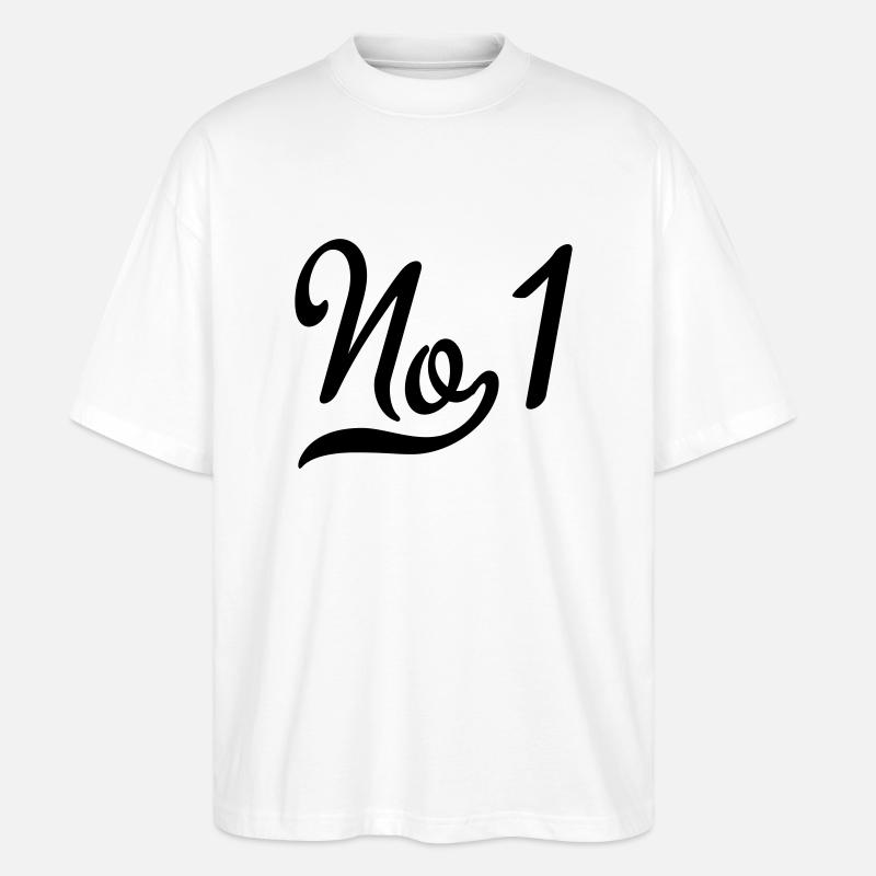 Nummer eins - Stanley/Stella Oversized Unisex Bio T-Shirt Blaster 2.0 - Weiß