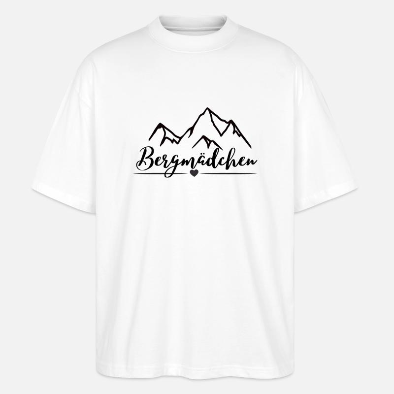 Bergmädchen - Stanley/Stella Oversized Unisex Bio T-Shirt Blaster 2.0 - Weiß
