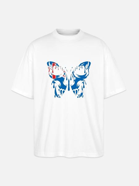 Flag of Australia Official States - Stanley/Stella Oversized Unisex Organic T-shirt Blaster 2.0 - white