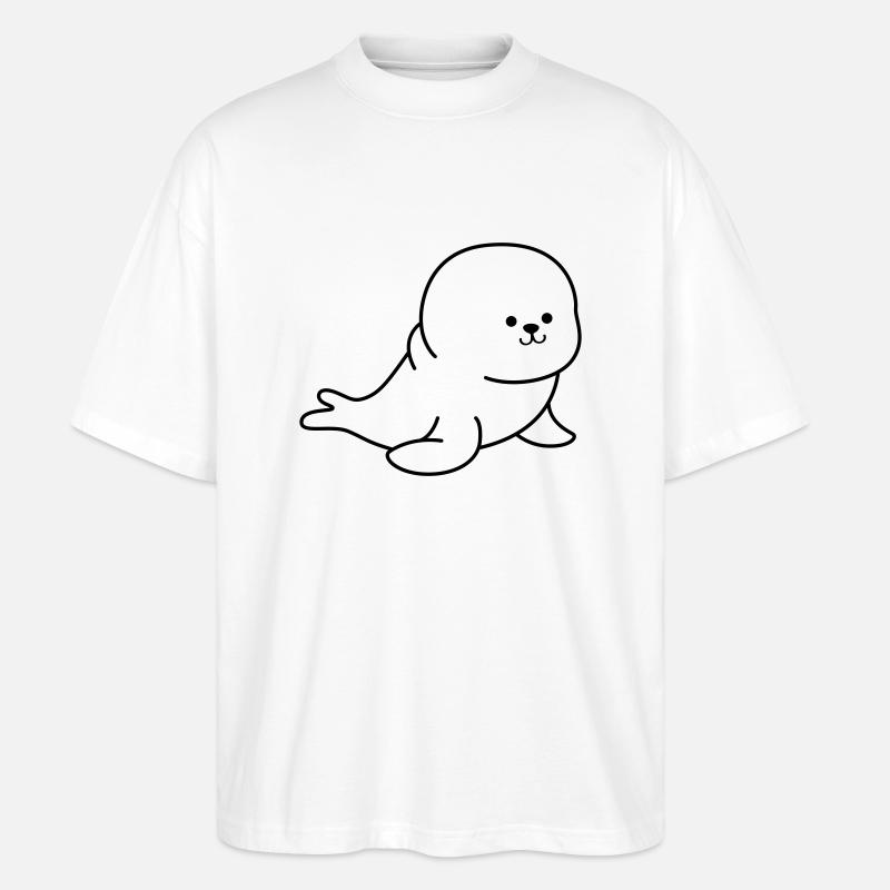 robbe - Stanley/Stella Oversized Unisex Bio T-Shirt Blaster 2.0 - Weiß