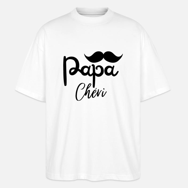 Lieber Papa - Stanley/Stella Oversized Unisex Bio T-Shirt Blaster 2.0 - Weiß