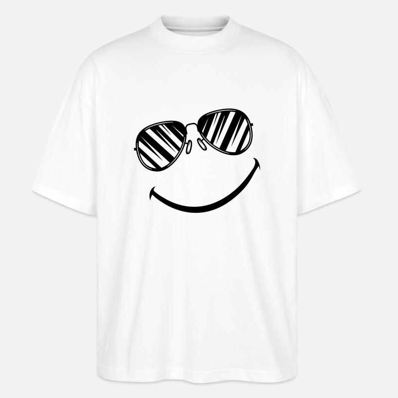 smileface - Stanley/Stella Oversized Unisex Bio T-Shirt Blaster 2.0 - Weiß