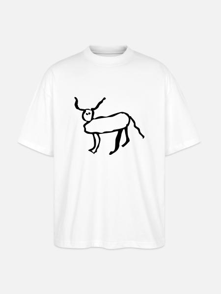 Coucou petite perruche - T-shirt bio Blaster 2.0 coupe oversize Stanley/Stella Unisexe - blanc