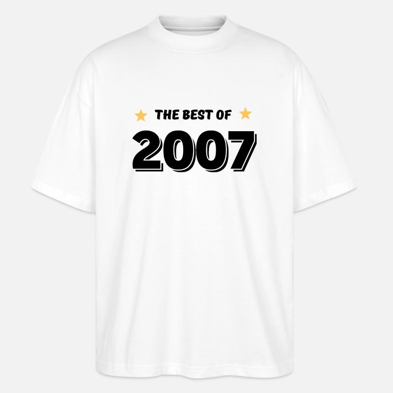 Das Beste aus 2007 - Stanley/Stella Oversized Unisex Bio T-Shirt Blaster 2.0 - Weiß