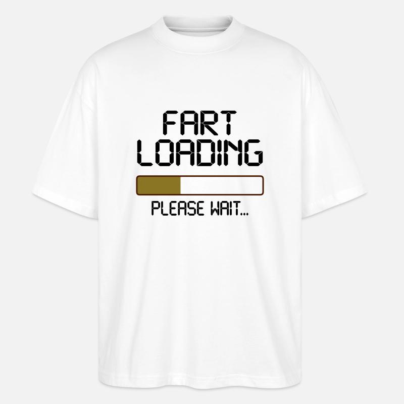 fart loading - Stanley/Stella Oversized Unisex Bio T-Shirt Blaster 2.0 - Weiß